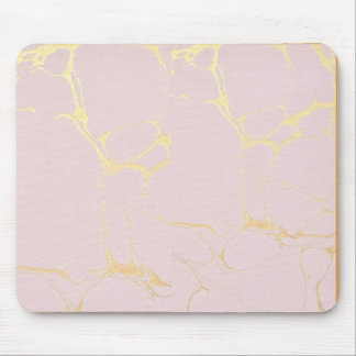 Rosa Guld Marble Mousepad Musmatta