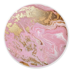 Rosa guld marmor mönster knopp