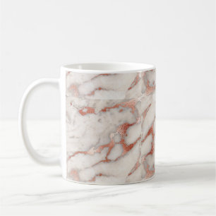 Rosa guld- marmormugg kaffemugg