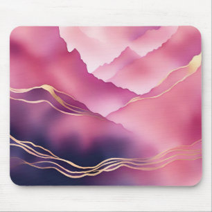 Rosa Guld Metallic Marble Stone Musmatta