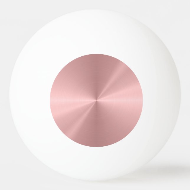 Rosa guld- metallisk radiell struktur för pingisboll (Framsidan)