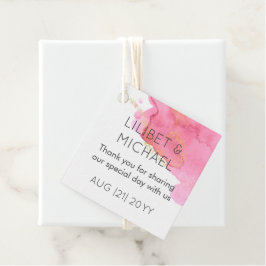  Rosa Guld Modern bröllopsgåva Gåvor Etiketter