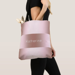 Rosa guld- mönster för elegant modern chick tygkasse