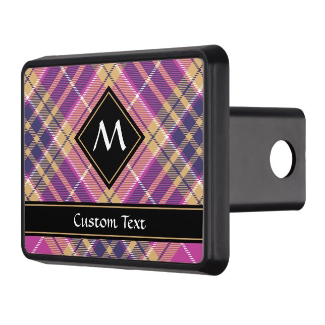 Rosa, Guld och Blue Tartan Dragkroksskydd (Vänster)