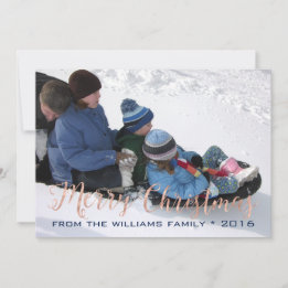 Rosa guld och röd julsticka julkort