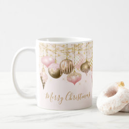 Rosa Guld Ornament Kaffemugg
