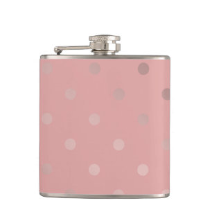 rosa guld- polka dotsmönster för elegant modern fickplunta