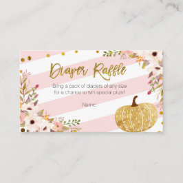 Rosa Guld Pumpkin - papperskorgett - kort för träf