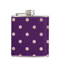 rosa guld- purpurfärgad polka dots för elegant