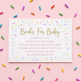 Rosa Guld Rainbow Baby Sprinkle Bokar för Baby Tilläggskort