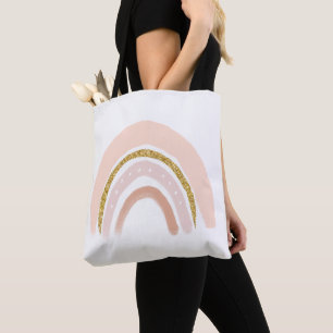 Rosa & Guld Rainbow Elegant Boho Tygkasse