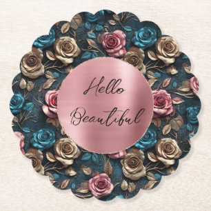 Rosa Guld Ro Underlägg Papper