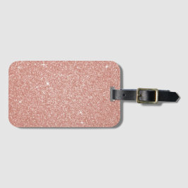 Rosa guld - rodna rosaglitter och gnistra bagagebricka