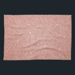 Rosa guld - rodna rosaglitter och gnistra kökshandduk<br><div class="desc">Den Fauxglitter och gnistran för rodna rosa ros gör guld- gåvan för perfekten flickaktigt för henne födelsedag eller speciellt tillfälle.</div>