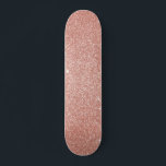 Rosa guld - rodna rosaglitter och gnistra mini skateboard bräda 18,5 cm<br><div class="desc">Den Fauxglitter och gnistran för rodna rosa ros gör guld- gåvan för perfekten flickaktigt för henne födelsedag eller speciellt tillfälle.</div>