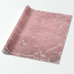 Rosa Guld Rosa Modern Trendig Glamourös Marmor Chi Presentpapper