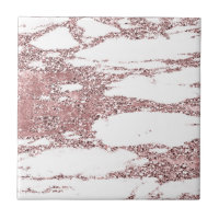 Rosa Guld Rosa Rodnad Glitter Glans Marmor
