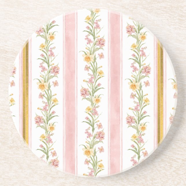 Rosa Guld Sandstone Underlägg (Framsidan)