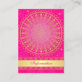 Rosa, Guld Scrollsar, Stars Bröllop-inhägnadskort Tilläggskort