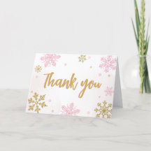 Rosa Guld Snöflingor Baby Shower