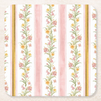 Rosa Guld Square Underlägg