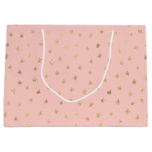  Rosa Guld Star Mönster FFCEC Large Gift Bag