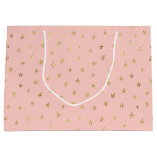 Rosa Guld Star Mönster FFCEC Large Gift Bag