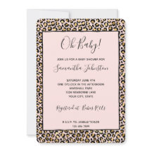 Rosa guld svart leopardmönster