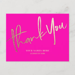 Rosa guld tack elegant universell vykort