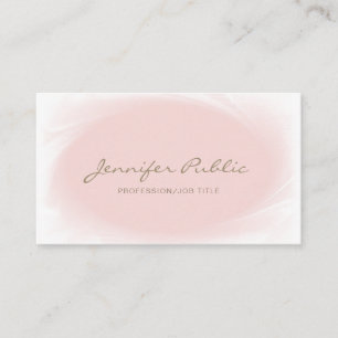 Rosa guld- trendig för Minimalist elegant Visitkort