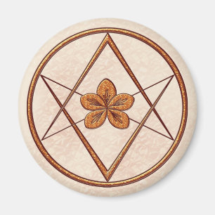 Rosa guld- Unicursal Magnet