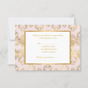 ROSA GULD VINTAGE VICTORIAN TILLFÄLLEN OSA KORT