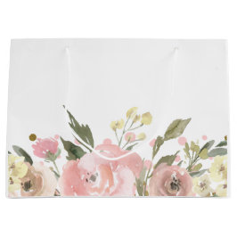 Rosa Guld Watercolor Blommigt