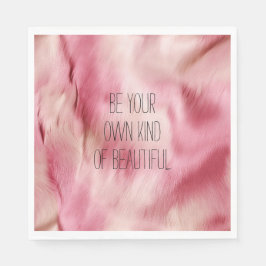 Rosa Guld White Animal Pappersservett