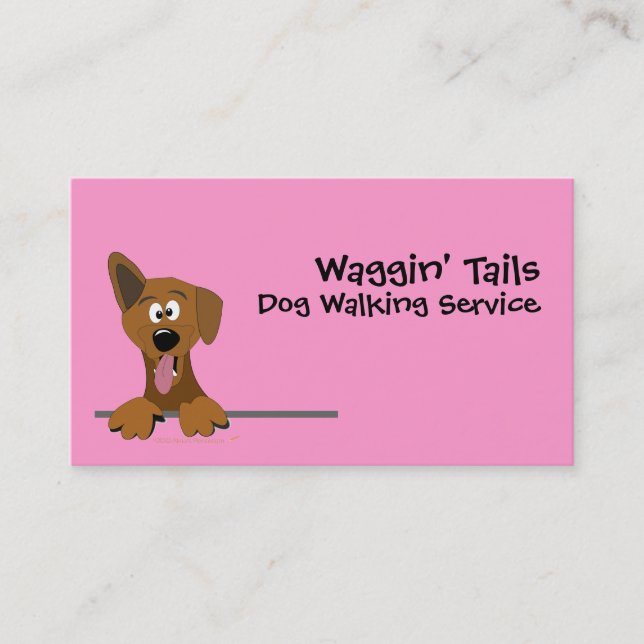 Rosa gullig mall för visitkort för (Framsida)