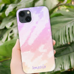 Rosa Gult Abstrakt Himlar Watercolor Mönster Girly<br><div class="desc">Rosa Gult Abstrakt Himlar Watercolor Mönster Girly iPhone 13 Fodral. Bakgrunden är en himmel för rosa,  lila och gult i vattenfärgsutseende. Underbar för en flicka eller kvinna.</div>