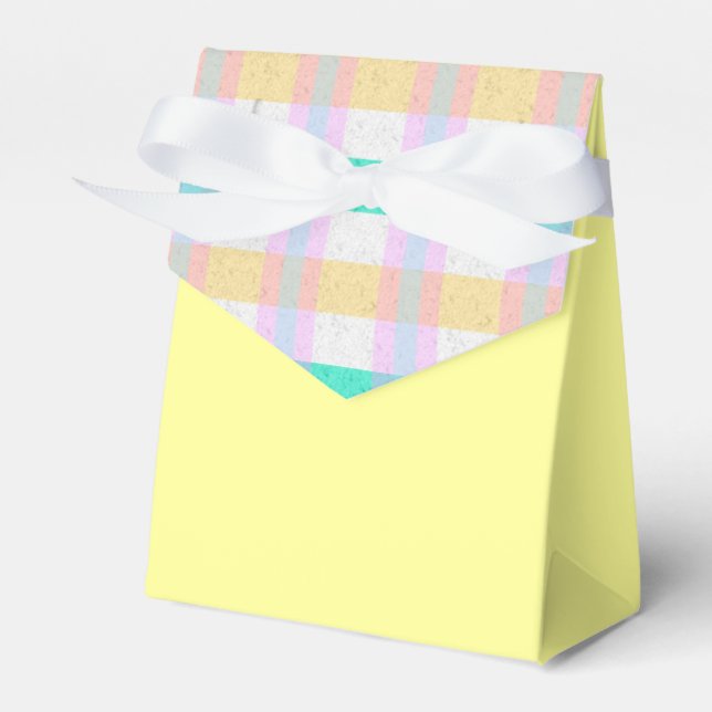 Rosa Gult Blå turkos Lila Play Mönster Presentaskar (Framsidan Sidan)