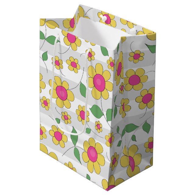Rosa gult daisy Blommor i vår-barndockor (Framsidan Vinklad)