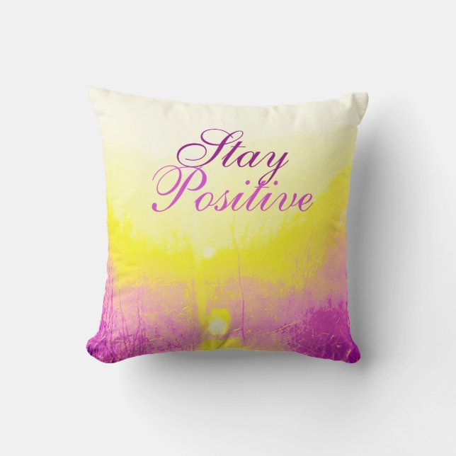 rosa, Gult, Lilac Pastel Design Kudde (Framsida)