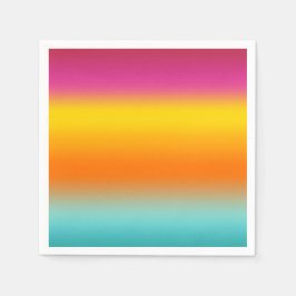 Rosa, Gult, Orange, kalk Pappersservett