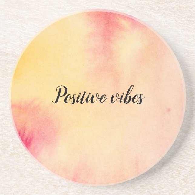 Rosa Gult Persikofärgning Underlägg (Framsidan)