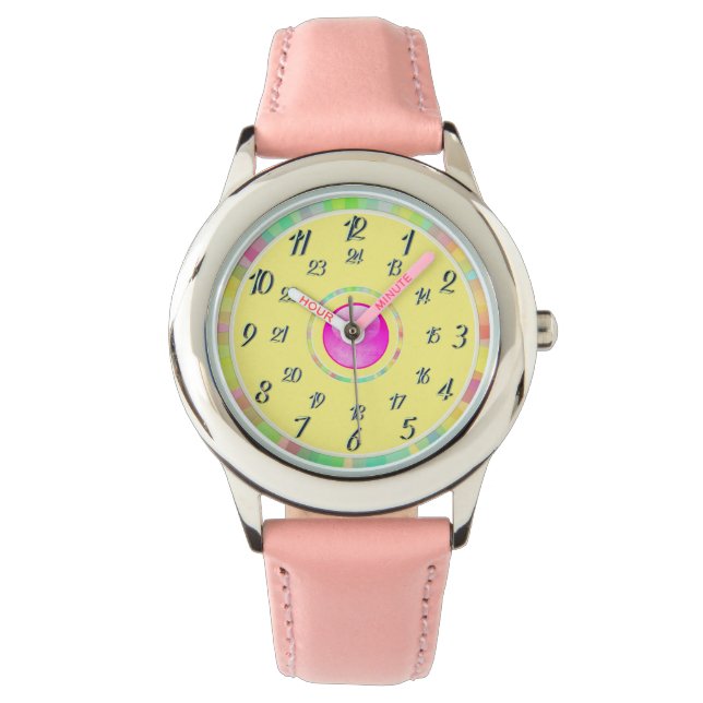 Rosa Gult Watch Armbandsur (Framsida)