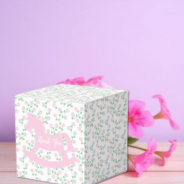 Rosa gunghäst flicka baby shower presentaskar