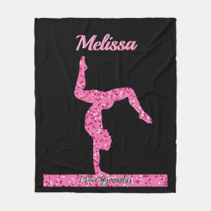 Rosa Gymnastics Girl Gnistra Balance Beam Fleecefilt