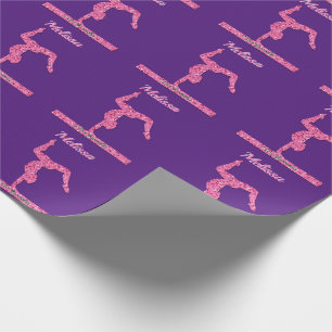 Rosa Gymnastics Girl Gnistra Balance Beam Presentpapper