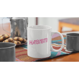 Rosa Habibti arabien Kaffemugg