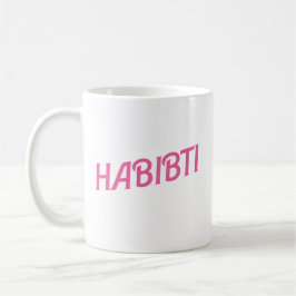 Rosa Habibti arabien Kaffemugg