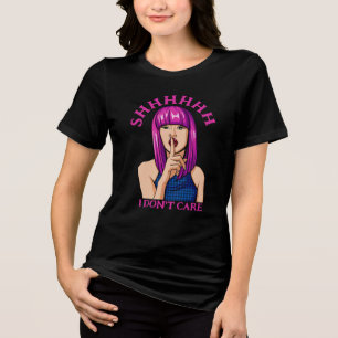 Rosa HADE Popart Girl aktar inte T Shirt