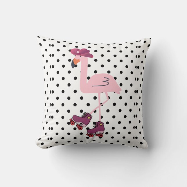 rosa häger kudde (Framsida)