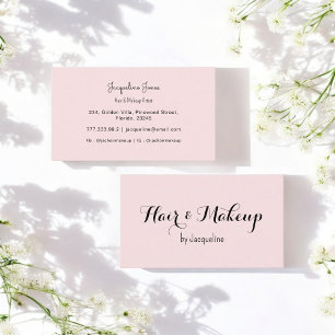 Rosa Hair Makeup Beauty Salon Simple Visitkort